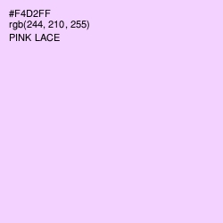 #F4D2FF - Pink Lace Color Image